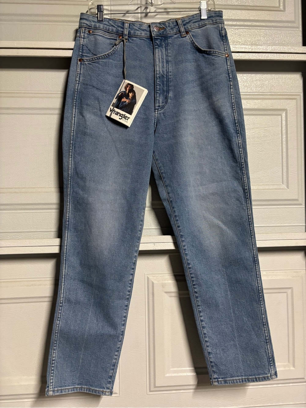 Wrangler Light Blue High-Rise Straight Jeans